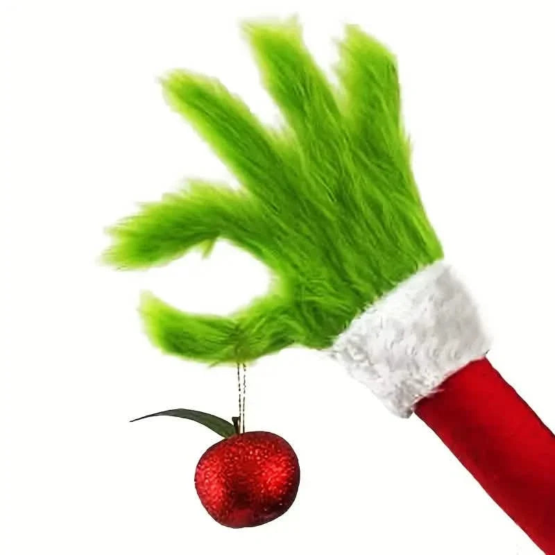 Christmas Poseable Bendable Grinch Furry Elf Decorations Seasonal Decor - Tophatter Daily Deals