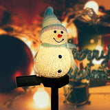Christmas Snowman Light Solar Blue Seasonal Decor - Tophatter Daily Deals