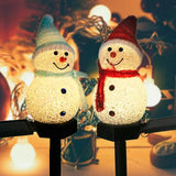 Christmas Snowman Light Solar Seasonal Decor - Tophatter Daily Deals