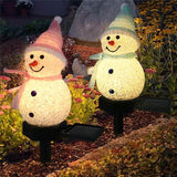 Christmas Snowman Light Solar Seasonal Decor - Tophatter Daily Deals