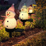 Christmas Snowman Light Solar Seasonal Decor - Tophatter Daily Deals