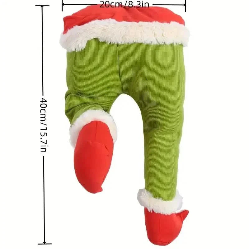 Christmas Thief Stole Burlap Pose Seasonal Decor - Tophatter Daily Deals