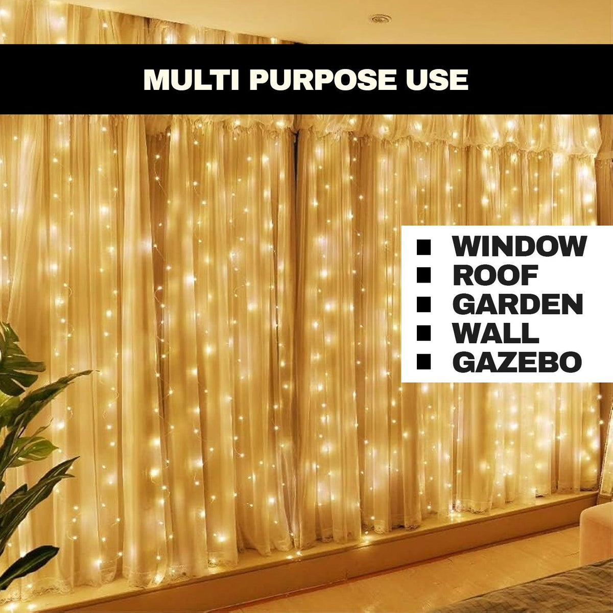House Exterior Christmas Lights - 29.5ft/9m 240 LED Outdoor Fairy Lights Icicle Lights With 8 Modes For Window, Roof, Garden, Wall, Gazebo Christmas - Tophatter Daily Deals