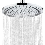 Bright Showers Waterfall Shower Head with Adjustable Angle and Anti-clogging Silicone Nozzles,9 inch Chrome Home Improvement - Tophatter Daily Deals