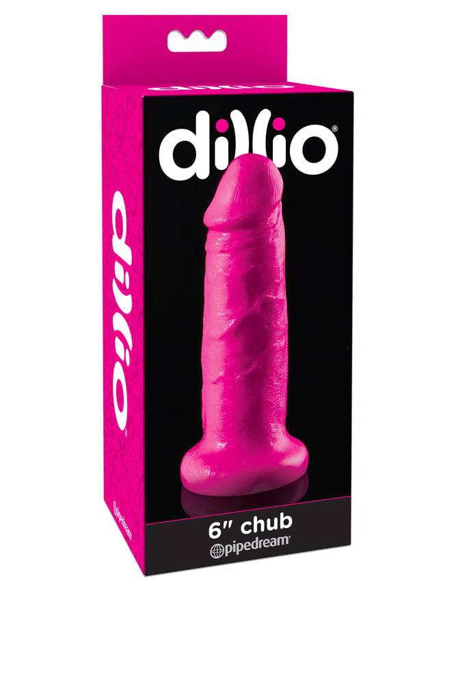 Pipedream - Dillio - Realistic Chubby Dildo - 6 inch - Pink Sex Toy - Tophatter Daily Deals