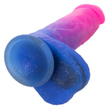 Naughty Bits Ombré Hombre XL Vibrating Dildo in Pink and Blue with Glitter Finish > Vibrators > Realistic Vibrators - Tophatter Daily Deals