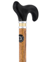 Custom Cane Engraving: Circle in Black Anodized Aluminum Walking Cane Engraving - Tophatter Daily Deals