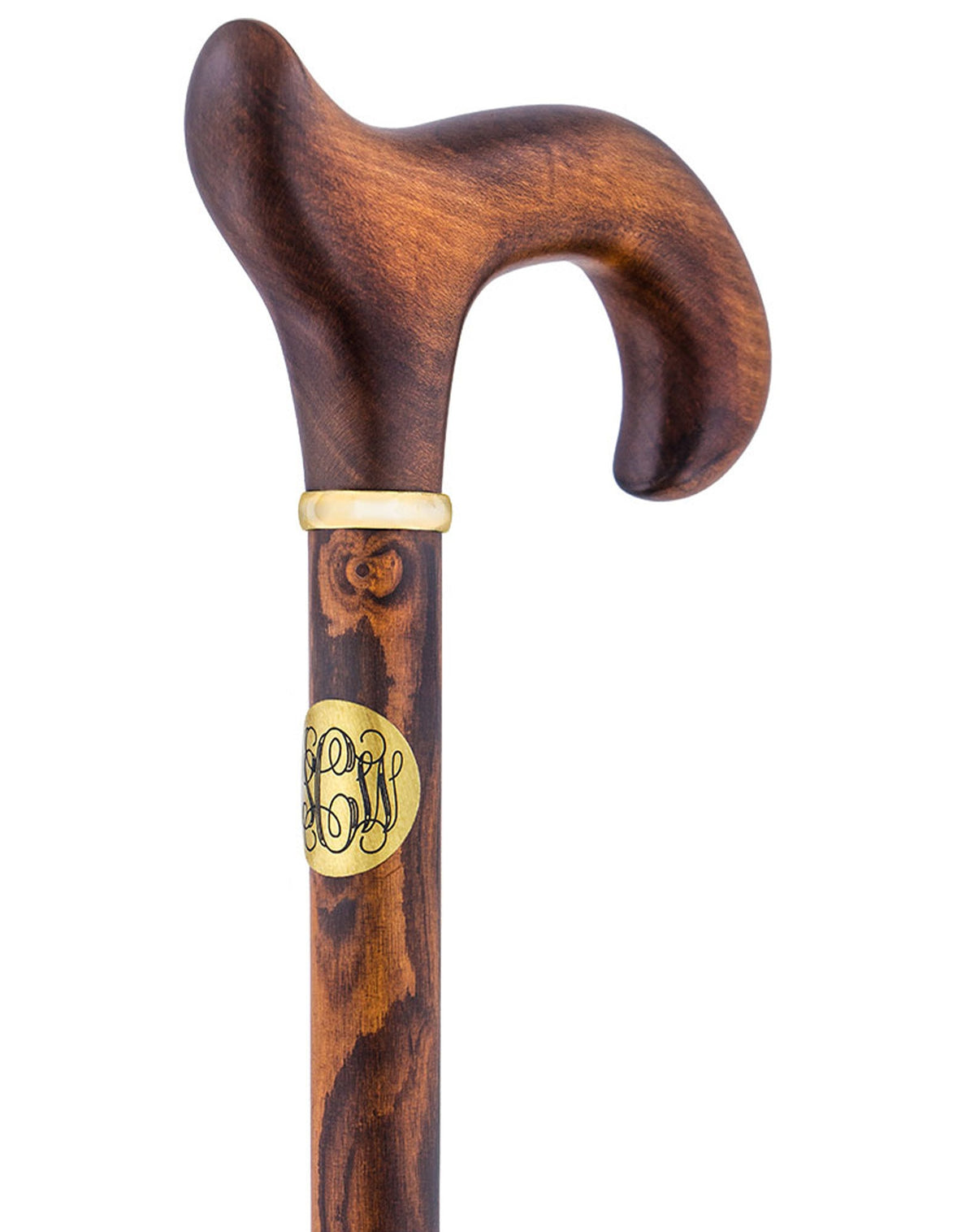 Custom Engraving on Brass Circle: Make Your Cane Unique Walking Cane Engraving - Tophatter Daily Deals