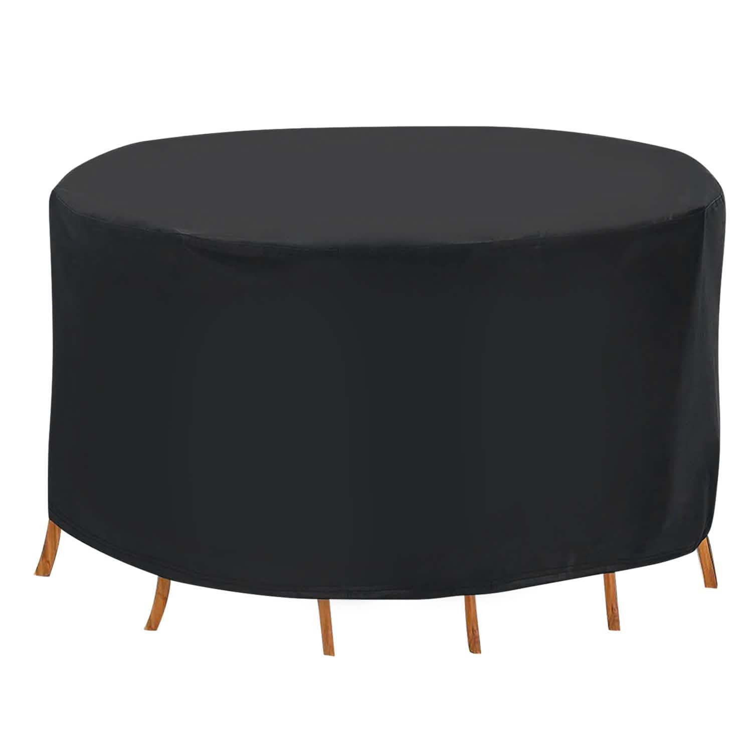 Circular Table Cover Outdoor Furniture Protector 6-Seat Garden & Patio - Tophatter Daily Deals