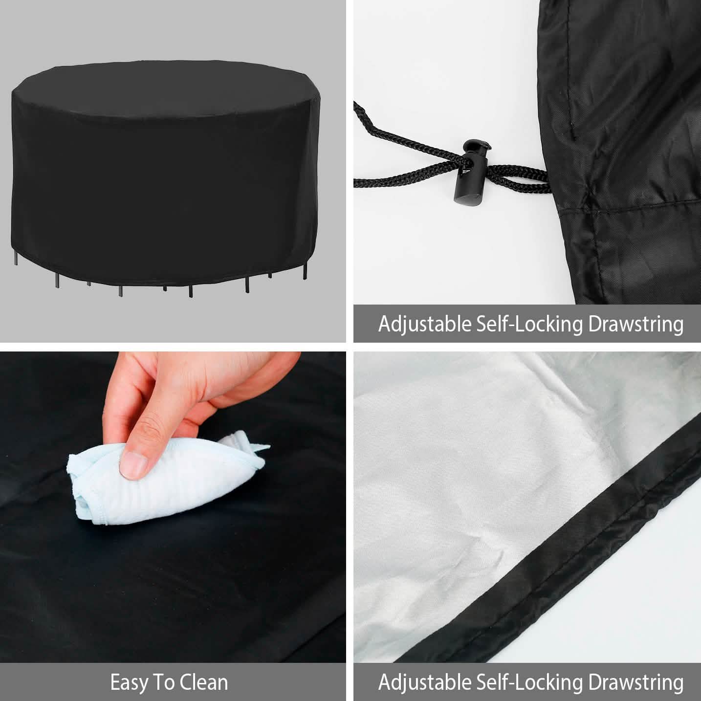 Circular Table Cover Outdoor Furniture Protector Garden & Patio - Tophatter Daily Deals