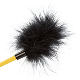 Boundless Feather Crop Black Faux Leather and Feather Tickler BDSM Dual Crop 15 Inch > Bondage Gear > Ticklers - Tophatter Daily Deals