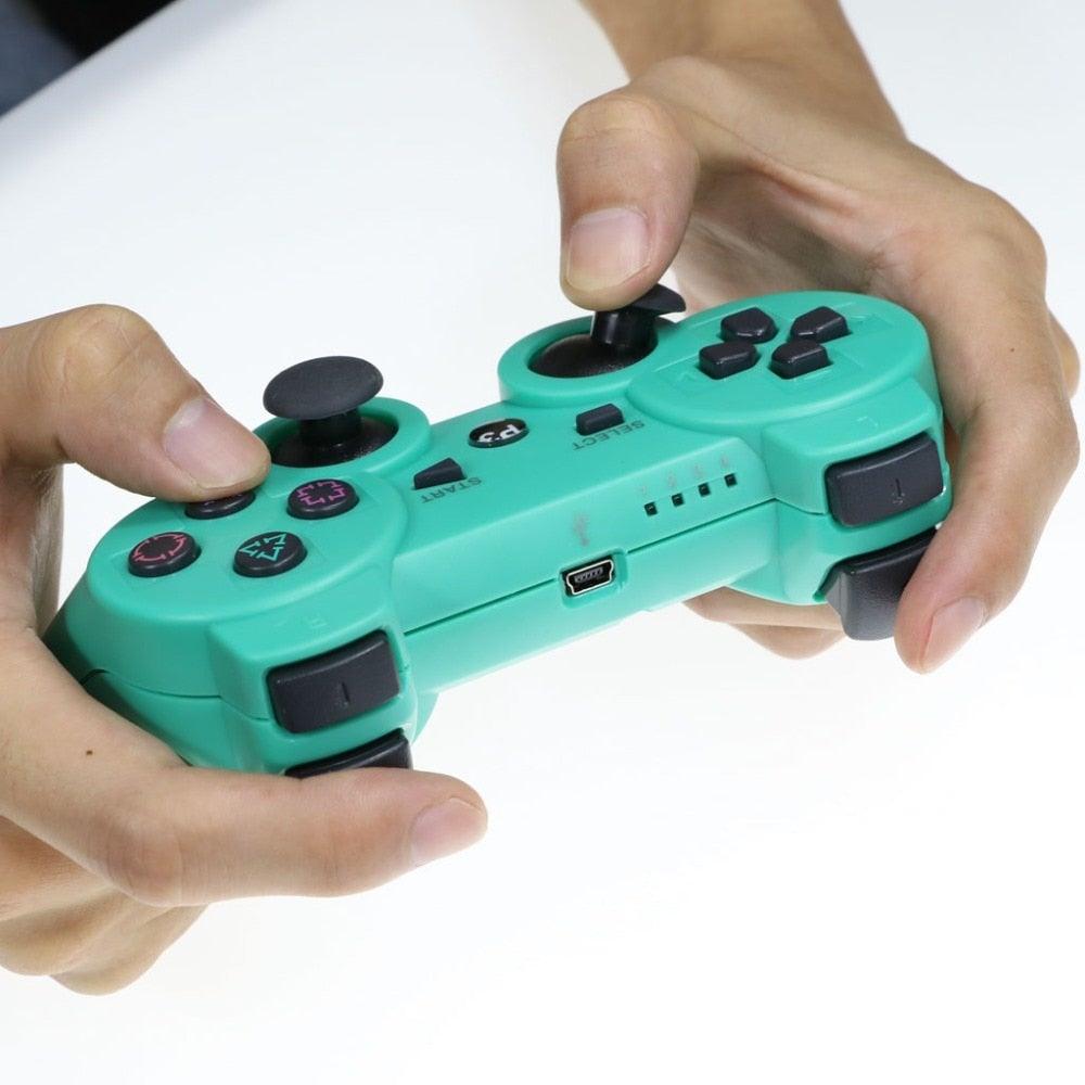 Classic Blue Bluetooth Wireless Joystick Gamepad Controller Compatible With PC Monitor Laptop Video Games & Consoles - Tophatter Daily Deals