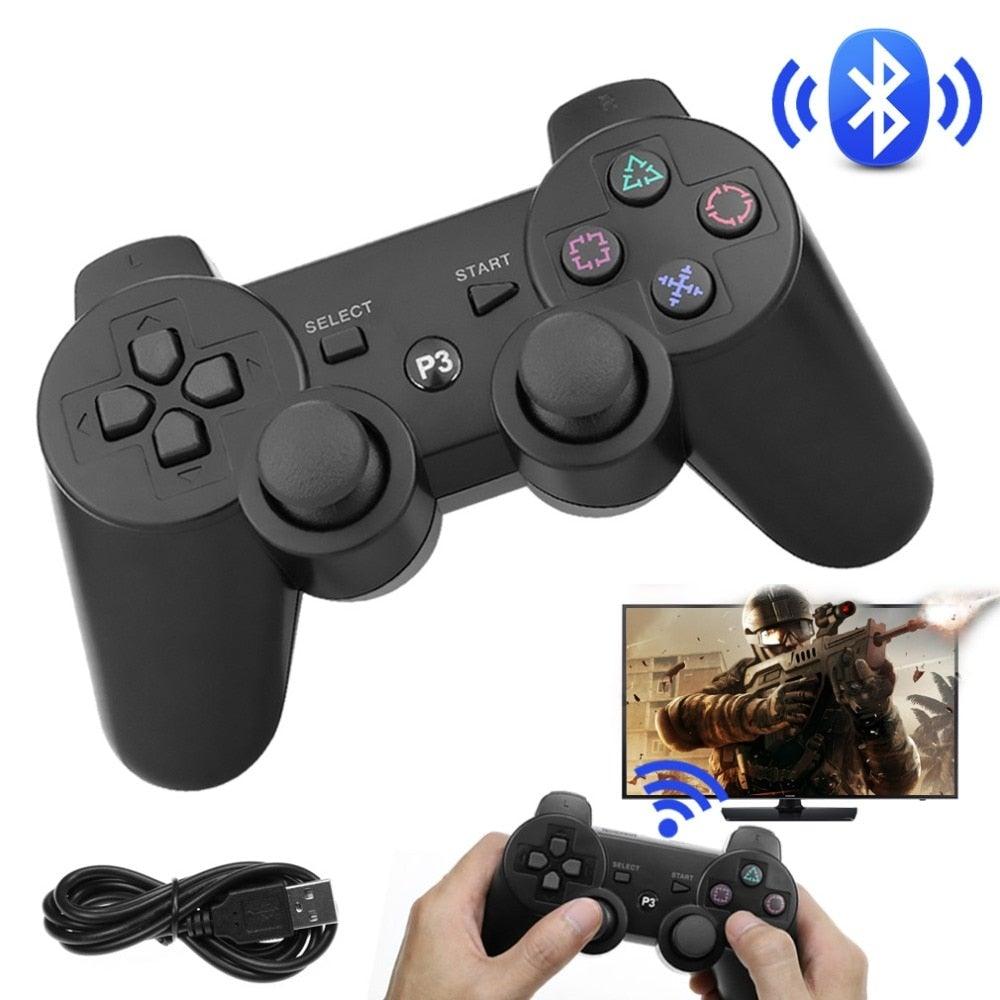 Classic Blue Bluetooth Wireless Joystick Gamepad Controller Compatible With PC Monitor Laptop Video Games & Consoles - Tophatter Daily Deals