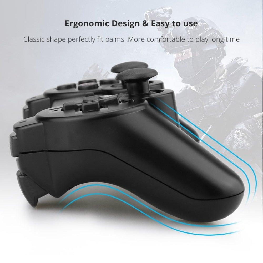 Classic Blue Bluetooth Wireless Joystick Gamepad Controller Compatible With PC Monitor Laptop Video Games & Consoles - Tophatter Daily Deals