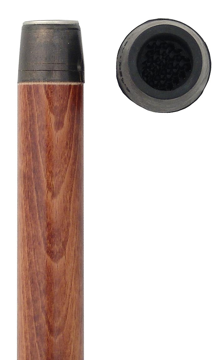 Beechwood Brandy/Smuggler Tourist Walking Cane with Beechwood Shaft and Brass Collar - Tophatter Daily Deals