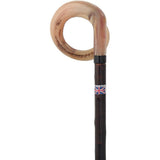 Curly Rams horn Handle Hiking Staff With Blackthorn wood Shaft Irish Blackthorn Canes - Tophatter Daily Deals
