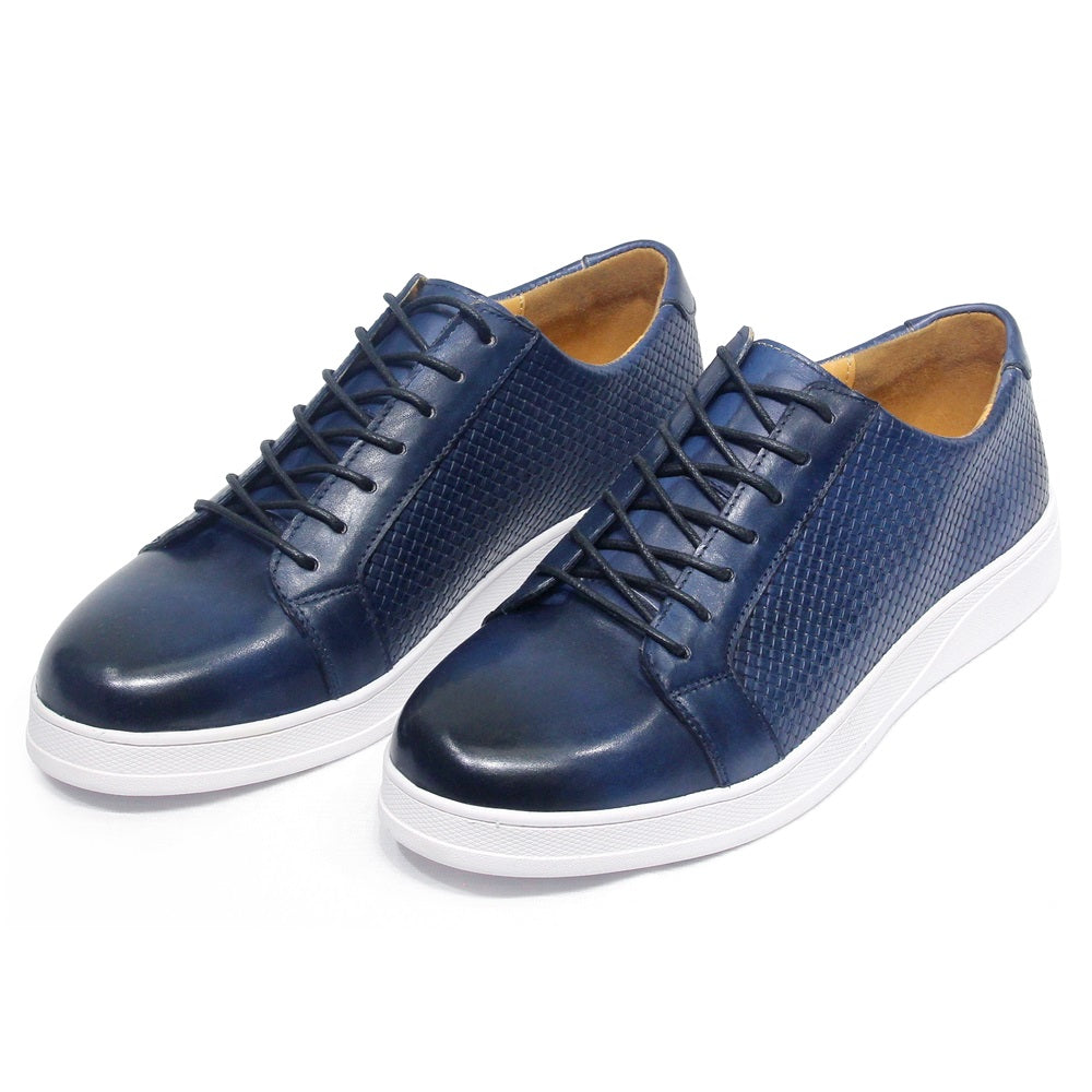Classic Derby Comfortable Flat Shoes Blue Men Shoes - Tophatter Daily Deals