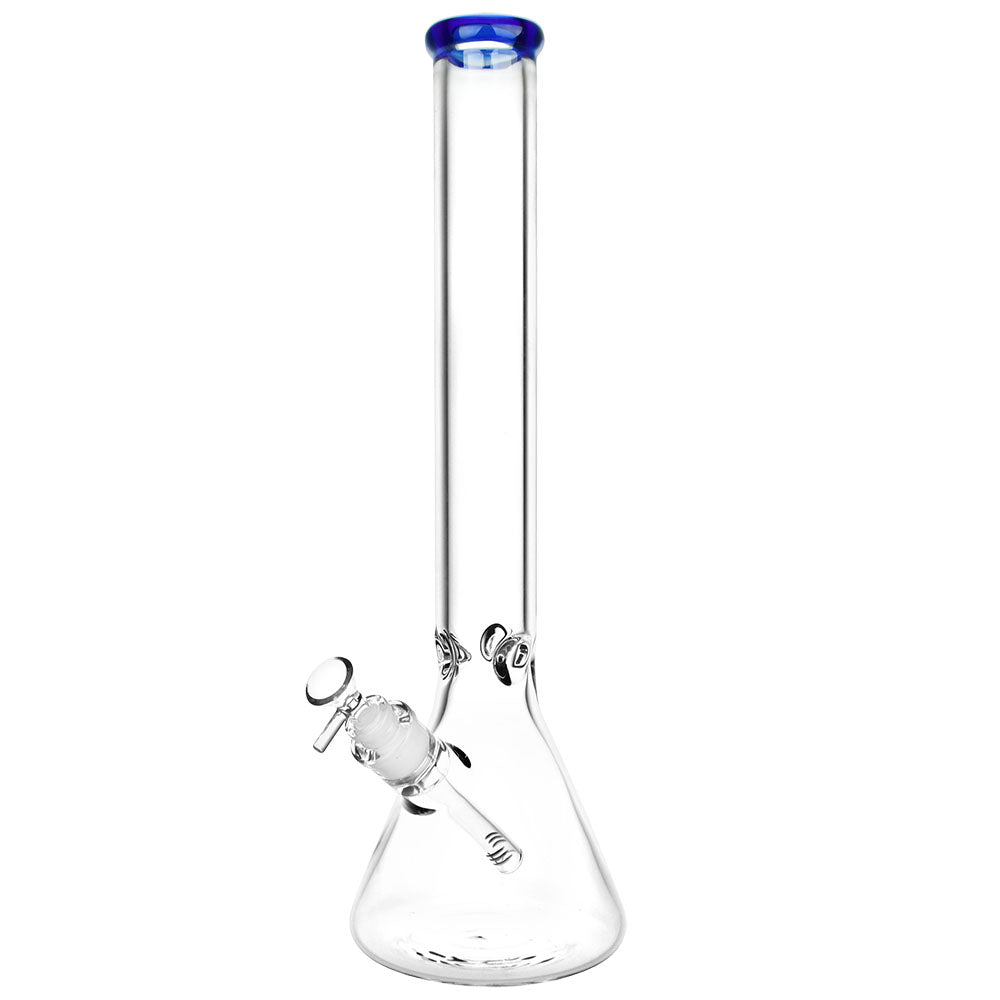Classic Glass Beaker Bong Extra Large Transparent Blue Glass Bongs - Tophatter Daily Deals