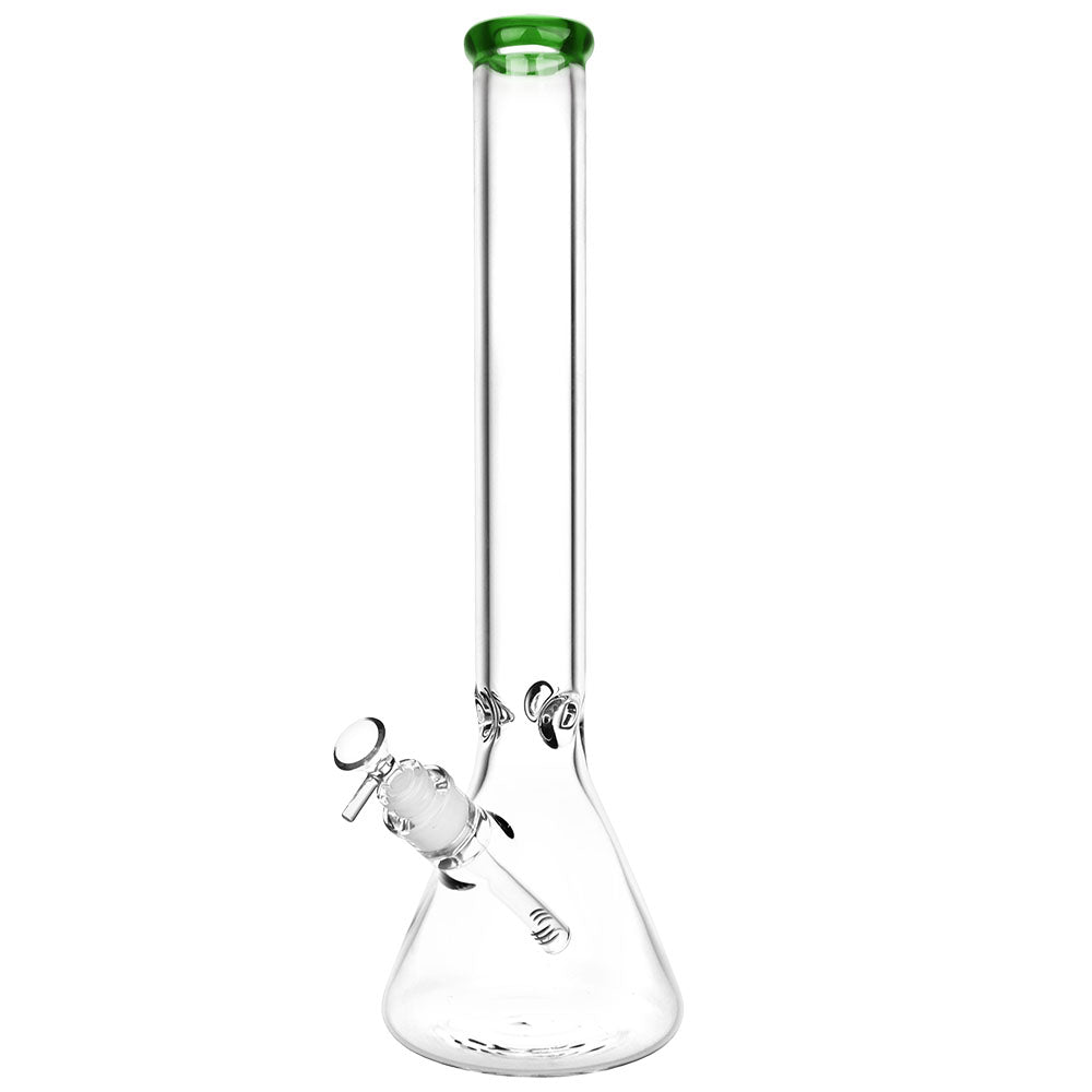 Classic Glass Beaker Bong Extra Large Transparent Green Glass Bongs - Tophatter Daily Deals