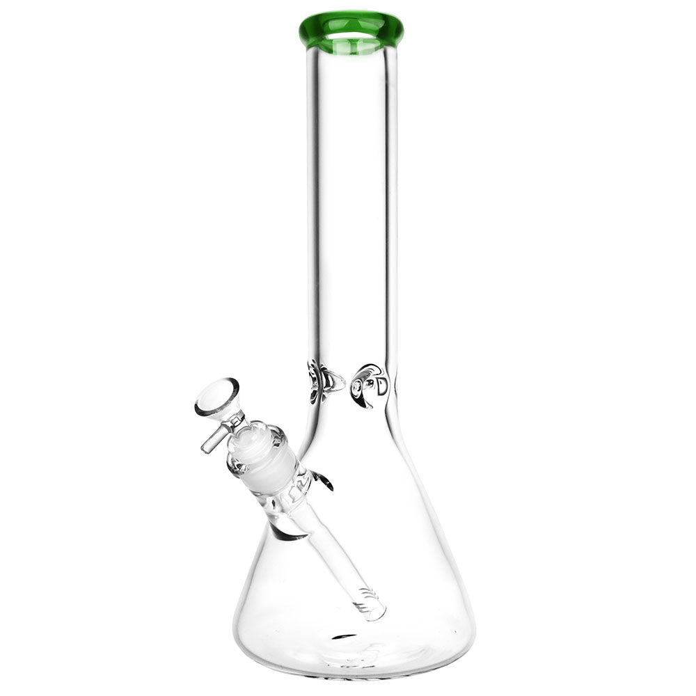Classic Glass Beaker Bong Large Transparent Green Glass Bongs - Tophatter Daily Deals