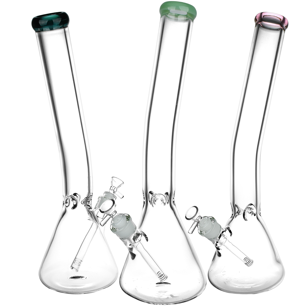 Classic Glass Bent Neck Beaker Bong Extra Large Bongs - Tophatter Daily Deals