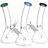 Classic Glass Bent Neck Beaker Bong Medium Bongs - Tophatter Daily Deals