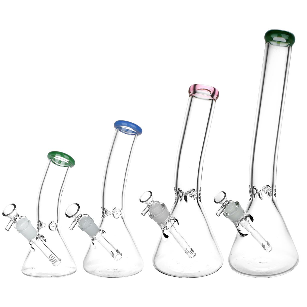 Classic Glass Bent Neck Beaker Bong Bongs - Tophatter Daily Deals