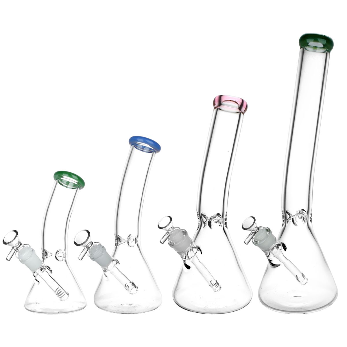 Classic Glass Bent Neck Beaker Bong Bongs - Tophatter Daily Deals