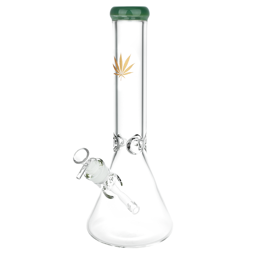 Classic Glass Gold Leaf Beaker Bong Bongs - Tophatter Daily Deals