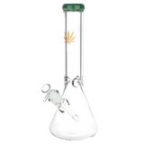 Classic Glass Gold Leaf Beaker Bong Bongs - Tophatter Daily Deals