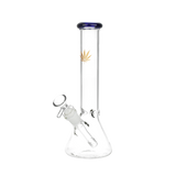 Classic Glass Gold Leaf Beaker Bong Bongs - Tophatter Daily Deals