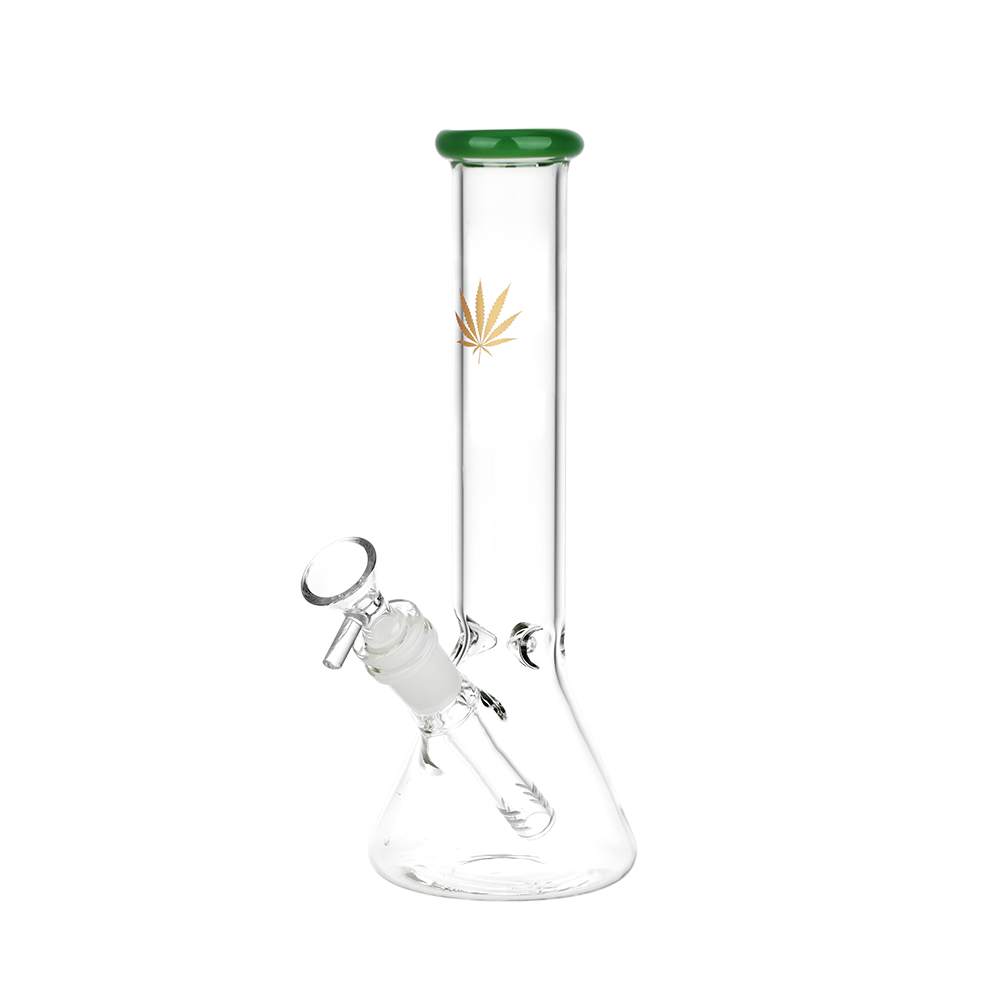 Classic Glass Gold Leaf Beaker Bong Bongs - Tophatter Daily Deals
