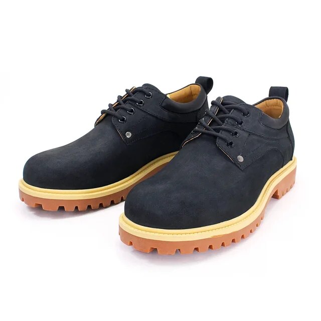 Classic Men's Waterproof Nubuck Chukka Hiking Boots Black Men Shoes - Tophatter Daily Deals