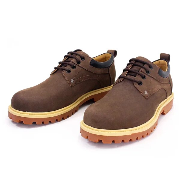 Classic Men's Waterproof Nubuck Chukka Hiking Boots Brown Men Shoes - Tophatter Daily Deals
