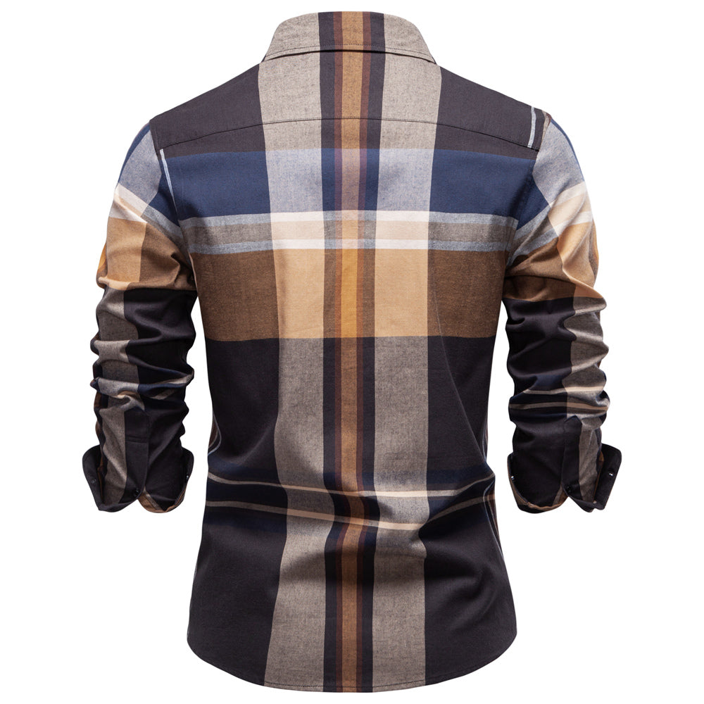 Classic Plaid Formal Business Executive Shirts Men's Shirts - Tophatter Daily Deals