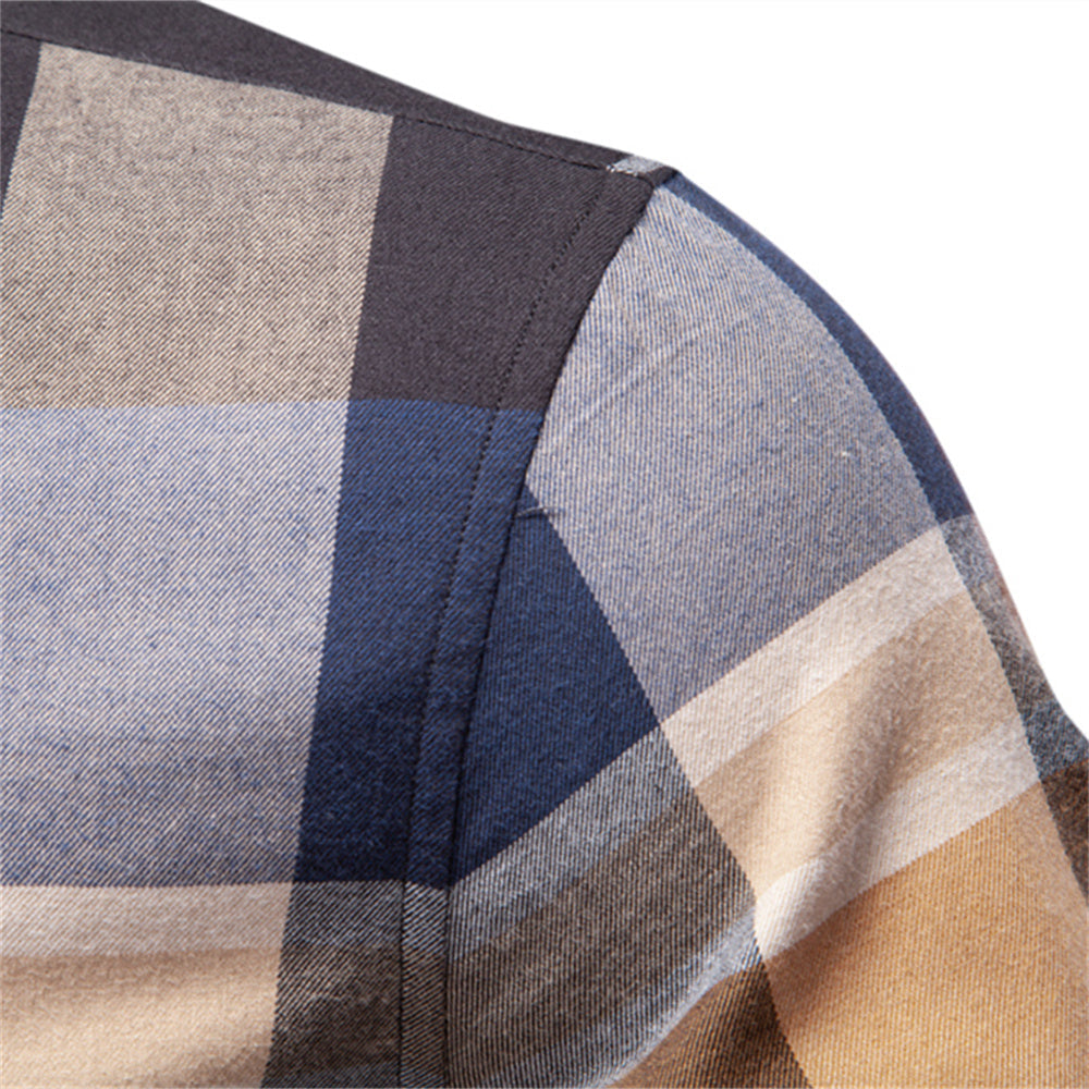 Classic Plaid Formal Business Executive Shirts Men's Shirts - Tophatter Daily Deals