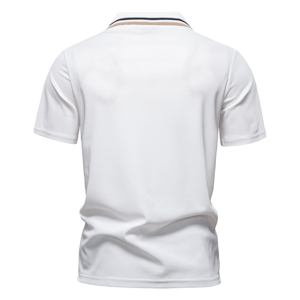Classic Polo Shirt Men Short Sleeve Top Men's Clothing - Tophatter Daily Deals
