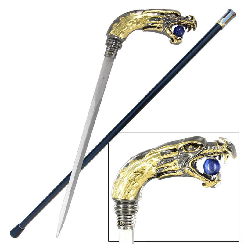 Dragon Ball Basilisk Head Sword Cane - TOPHATTER'S ARMORY DEALS Collectible Weapons - Tophatter Daily Deals