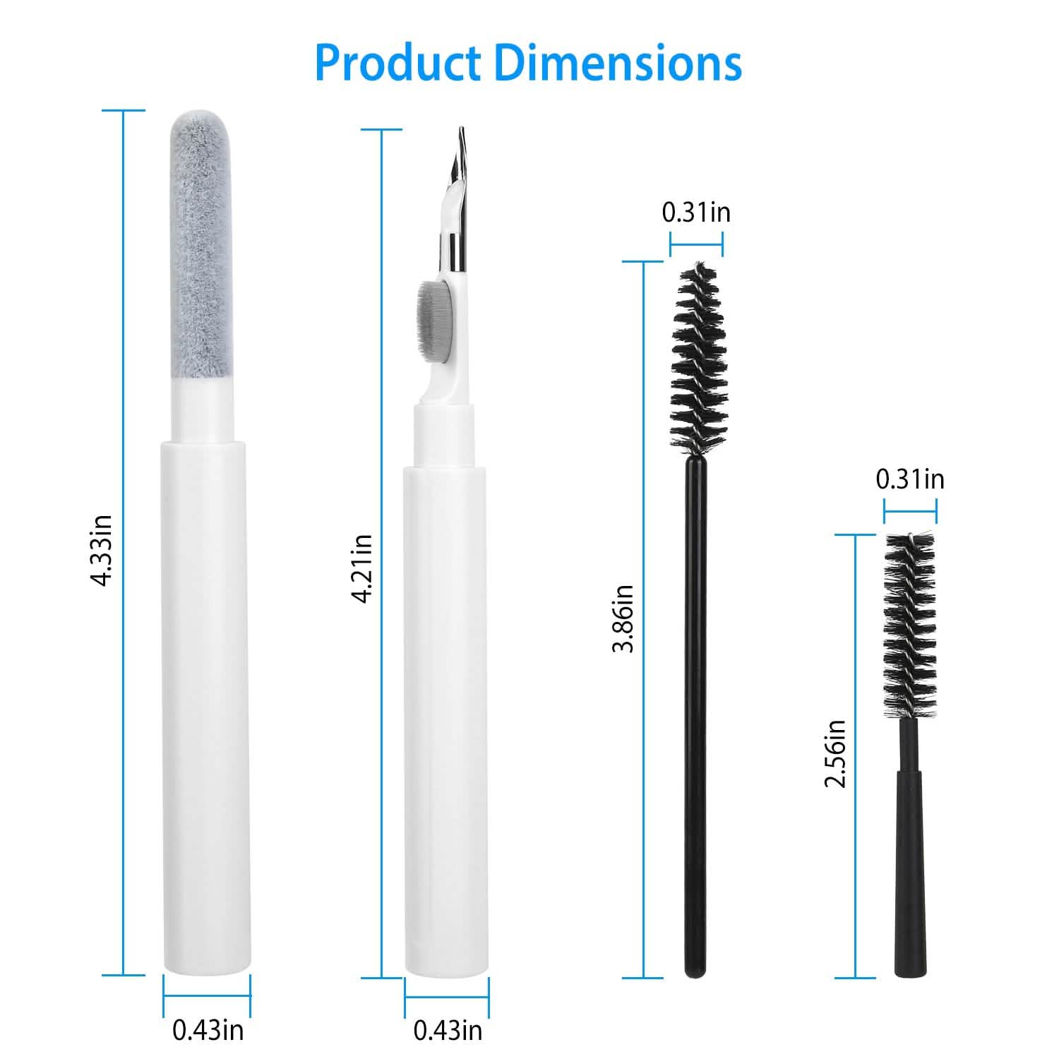 Cleaning Kit For Airpods, Charging Case, Camera, Phone Cleaner Pen Long and Short Fluff Brush Everything Else - Tophatter Daily Deals