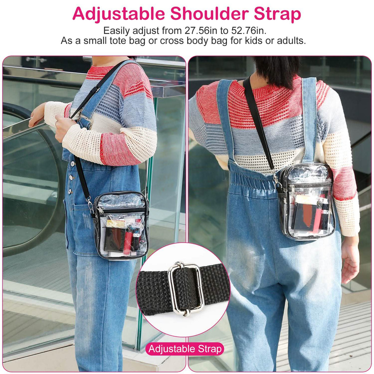 Clear Crossbody Bag Stadium Approved Handbags & Wallets - Tophatter Daily Deals