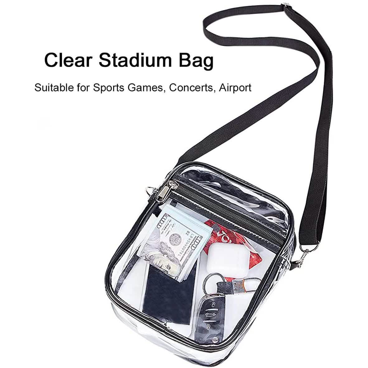 Clear Crossbody Purse Bag Handbags & Wallets - Tophatter Daily Deals