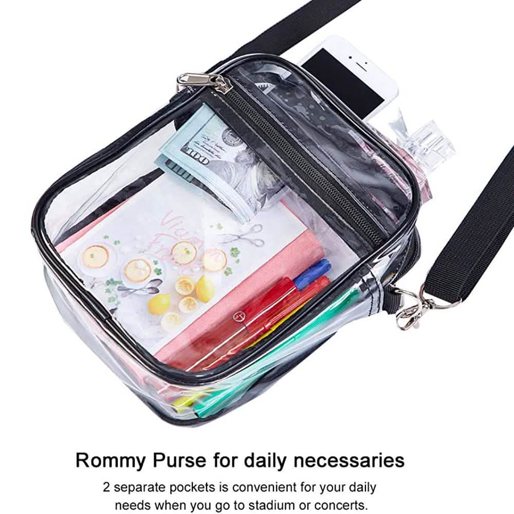 Clear Crossbody Purse Bag Handbags & Wallets - Tophatter Daily Deals