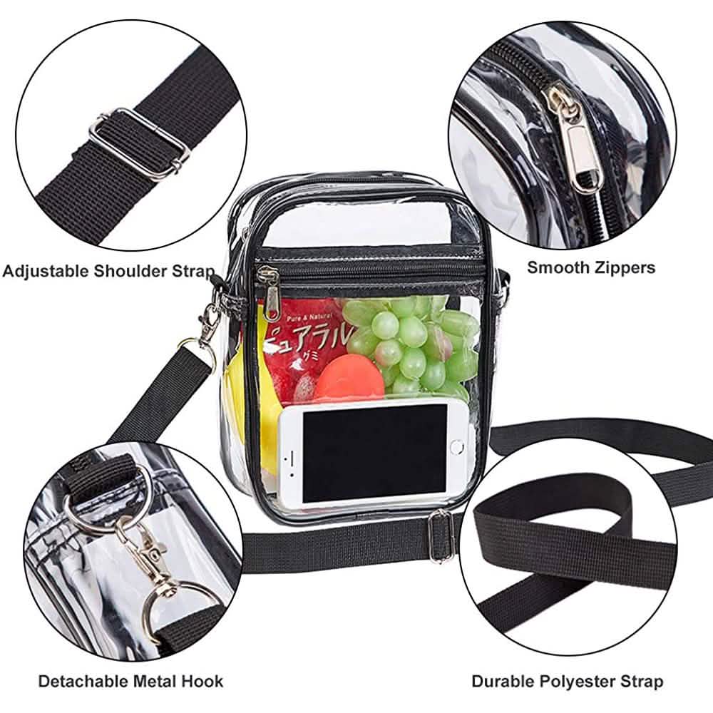 Clear Crossbody Purse Bag Handbags & Wallets - Tophatter Daily Deals