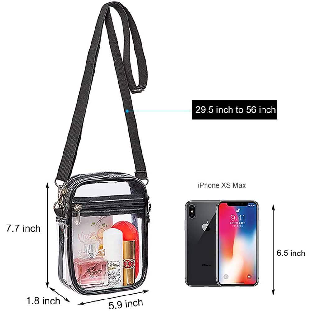 Clear Crossbody Purse Bag Handbags & Wallets - Tophatter Daily Deals