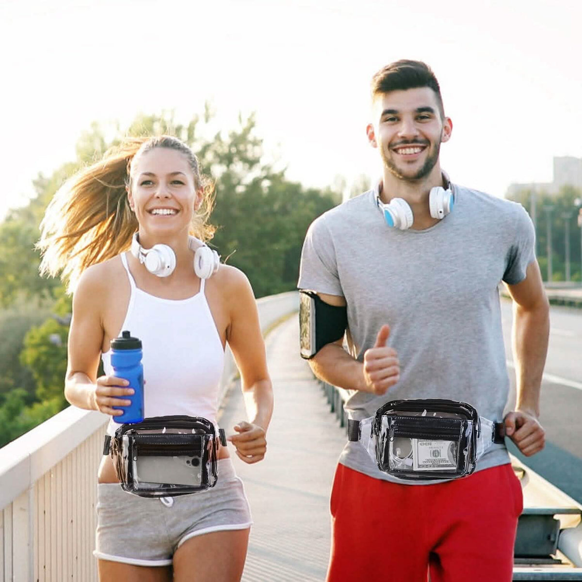 Clear Fanny Pack Unisex Transparent Waist Pouch Belt Bag Handbags & Wallets - Tophatter Daily Deals