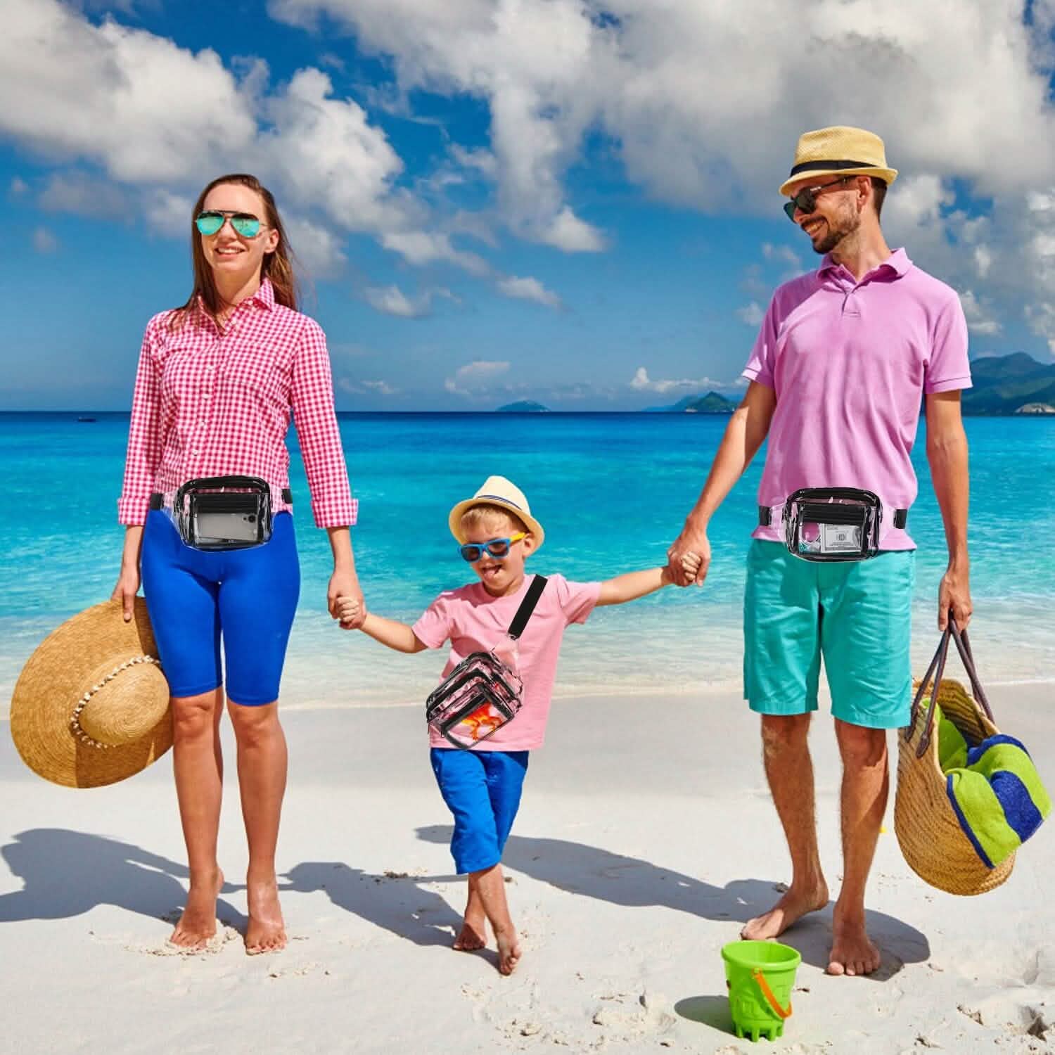 Clear Fanny Pack Unisex Transparent Waist Pouch Belt Bag Handbags & Wallets - Tophatter Daily Deals