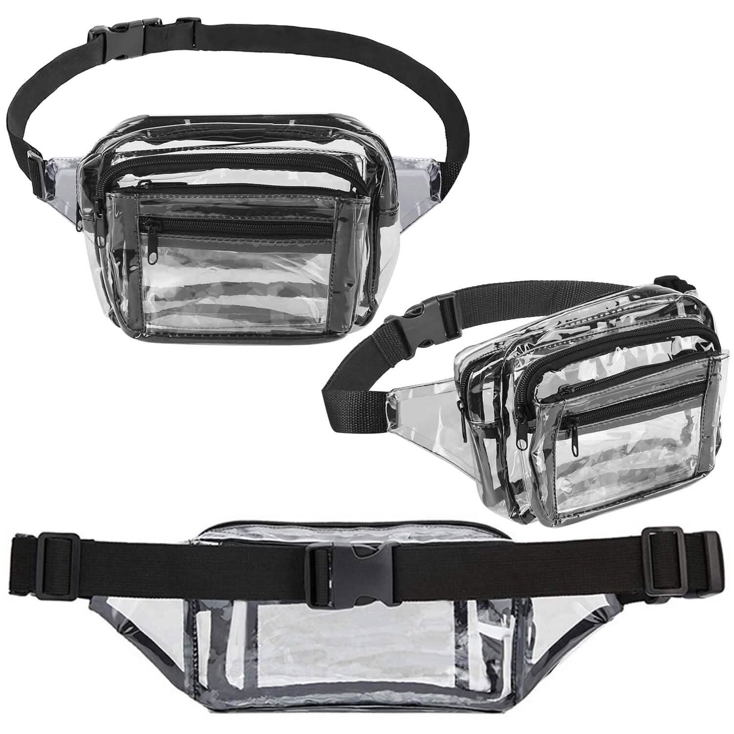 Clear Fanny Pack Unisex Transparent Waist Pouch Belt Bag Handbags & Wallets - Tophatter Daily Deals
