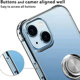 Clear Phone Case iPhone 14 Transparent Anti-Scratch with Ring Kickstand Phone Cases - Tophatter Daily Deals