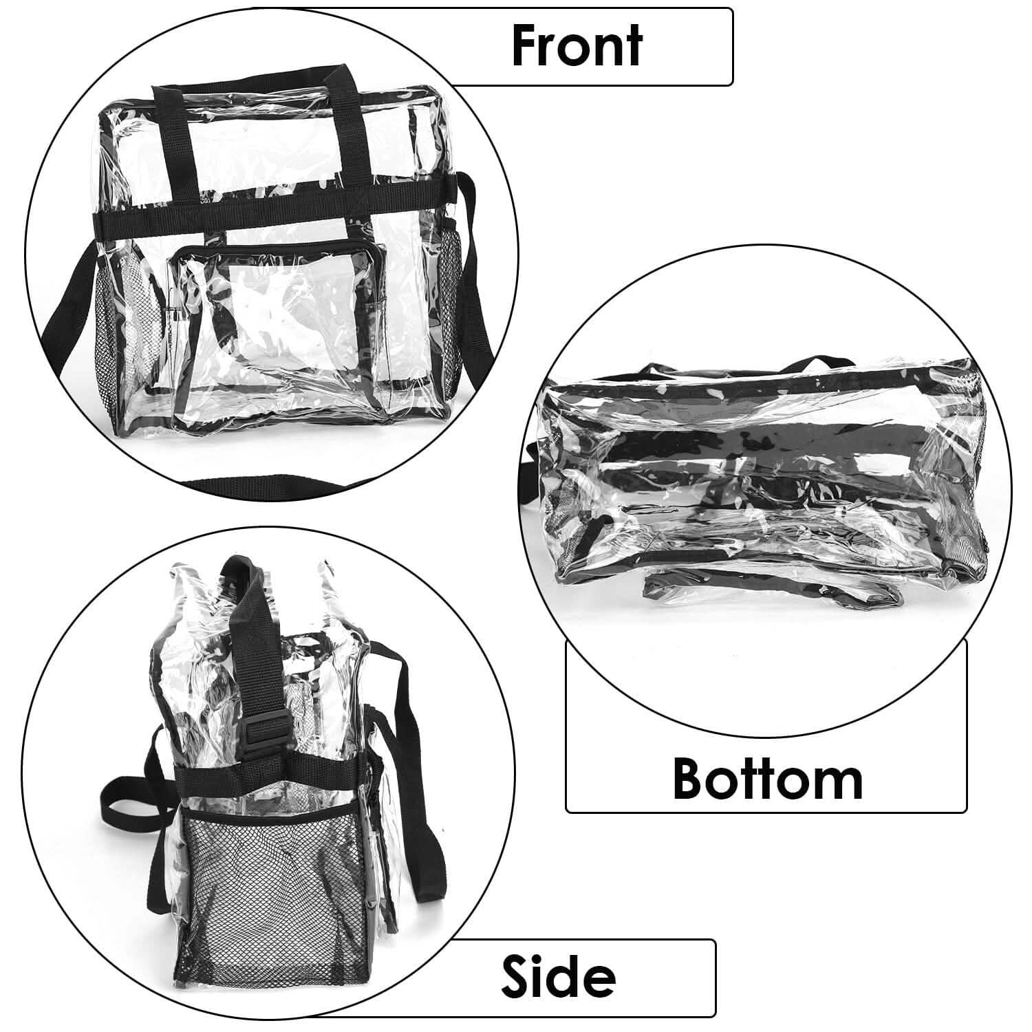 Clear Transparent Shoulder Bag Stadium Approved Handbags & Wallets - Tophatter Daily Deals