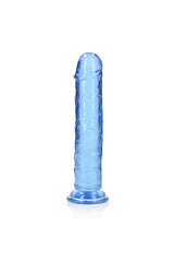 Shots Toys - RealRock - 8" Realistic Dildo with Suction Cup - Blue Sex Toy - Tophatter Daily Deals